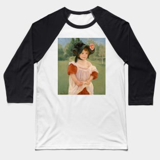 Spring: Margot Standing in a Garden by Mary Cassatt Baseball T-Shirt